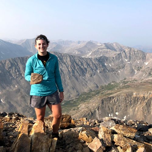 Person on top of Colorado 14er